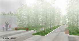 竹影雾园屋顶景观竹林绿化