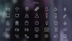 线型矢量图标icon