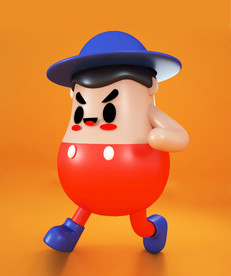 卡通建模 人物 动漫设计 橱窗