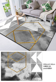 几何地毯