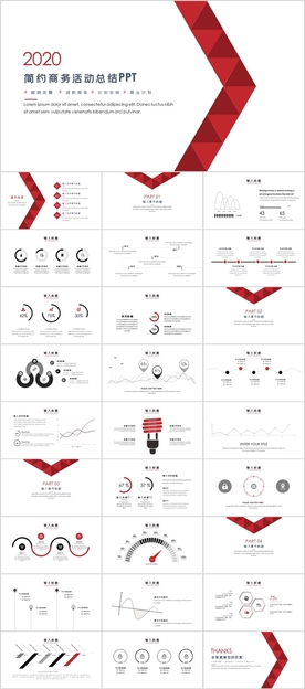 商务活动总结PPT