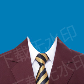 小男孩西装证件照