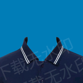 男孩深蓝色衬衫模板