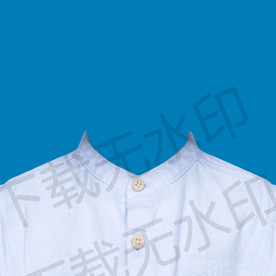 小孩白衬衫衣服模板