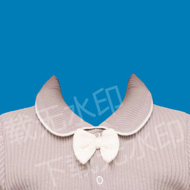 蝴蝶结证件照衣服模板
