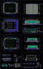 两层篮球体育馆建筑图纸