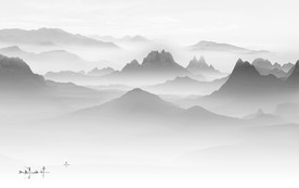 意境高端山水画 tif分层