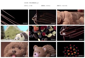 巧克力蛋糕创意 草莓 蓝莓 糖