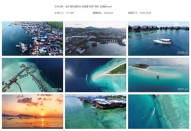 仙本那风景风光东南亚海滩海境