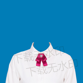 白色证件照衬衫