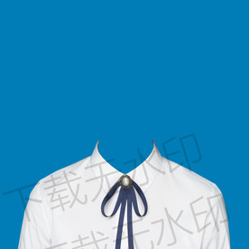证件照白色衬衫