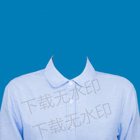 浅蓝色衬衫素材
