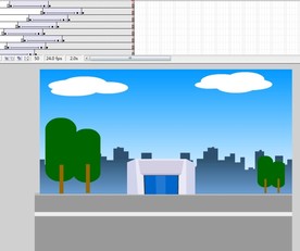 MG扁平建筑转场效果2秒