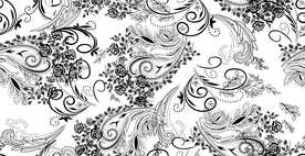 精细花卉四方回位