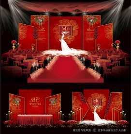 红色系婚礼