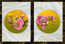 原创高清梅花装饰画壁画