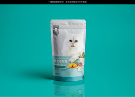 猫粮狗犬食品包装设计智能样机