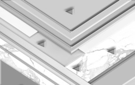 大气无框画背景墙 tif分层