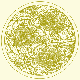 中式花纹图案装饰画