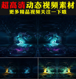 3D科技空间动感节奏LED视频