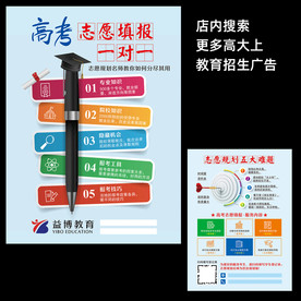 简约高考志愿填报DM宣传单页