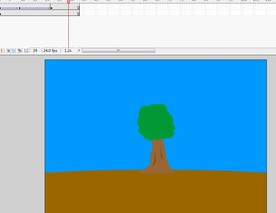 大风吹动树木的效果1秒