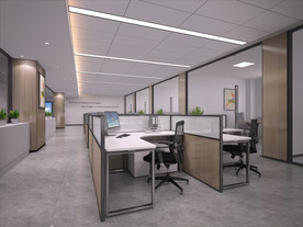开放办公室效果图