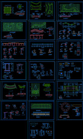 花架亭子施工图
