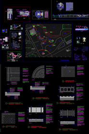 中心绿地园路铺装图