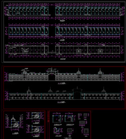 分隔商铺建筑图纸
