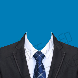 蓝色西装素材