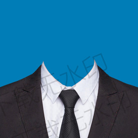 黑色领带西装素材