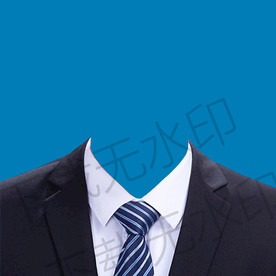 条纹黑色西装模板