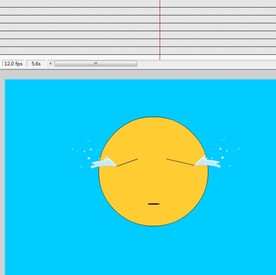黄色哭泣的表情动漫动态fla