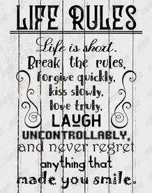 木板木纹英文挂板