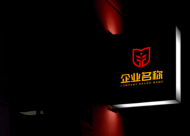 广告牌logo效果图