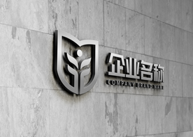 立体烫银logo效果图