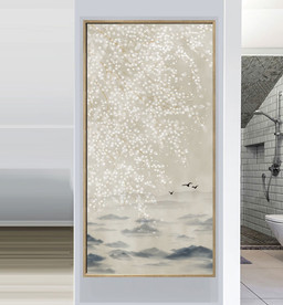 山水花鸟玄关装饰画