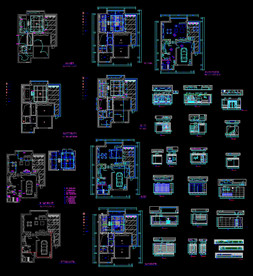 室内天花造型图纸