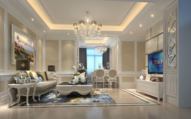 现代风格客厅效果图