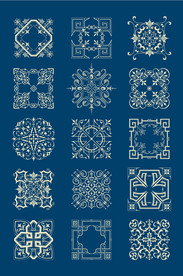 中国风装饰底纹花纹