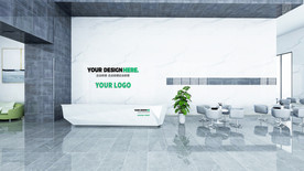 收银台效果图接待台样机