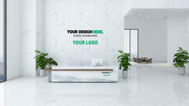 形象墙 logo效果图样机