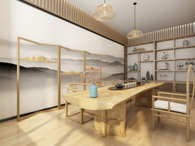 民宿茶室效果图