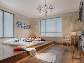 儿童房 榻榻米效果图