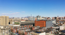 天空 城市 云彩 高视角 一览