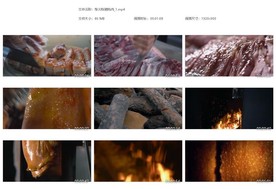 柴火烧排骨脆皮烧猪烧肉美食叉烧