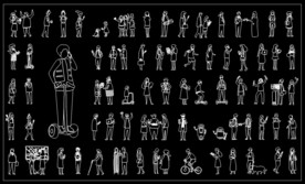 常见人物CAD图纸