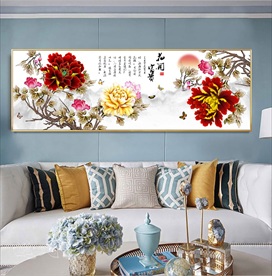 中式富贵牡丹图装饰画