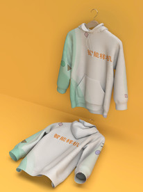 帽衫服装效果图样机